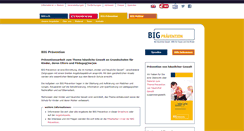 Desktop Screenshot of big-praevention.de